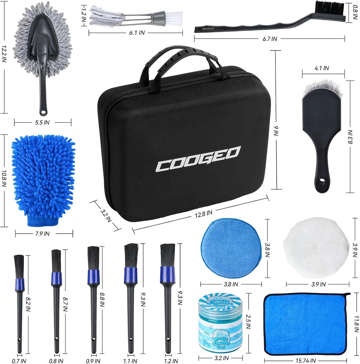 Car Wash & Detailing Kit — 21 Pieces with Storage Case