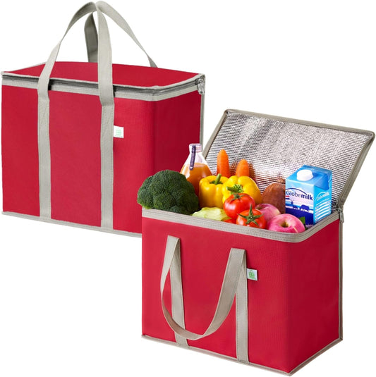 Insulated Delivery Bag — Hot & Cold, 2-Pack, 45 lb Capacity